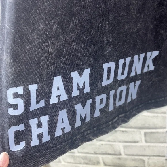 NWOT Cotton On Washed Black Tee with Basketball Embroidered Graphic, Size 11/12 - Picture 4 of 7